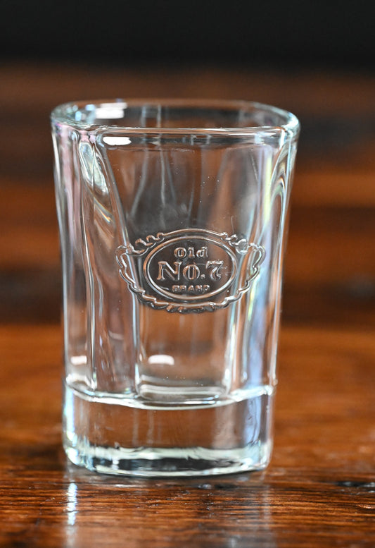clear Jack Daniels No 7 shotglass