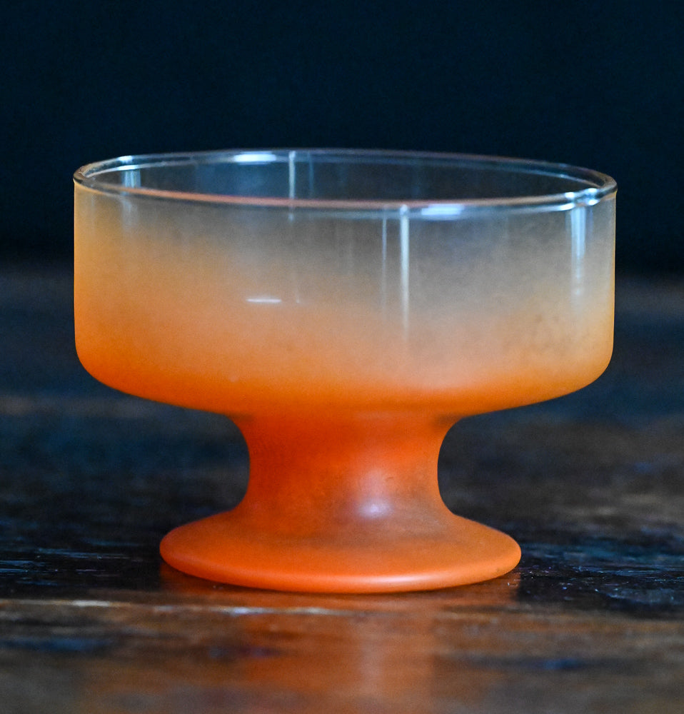 orange Blendo sherbet glass