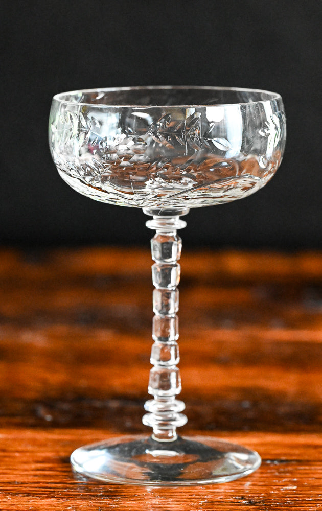 clear Baden by Rock Sharpe tall sherbet glasses