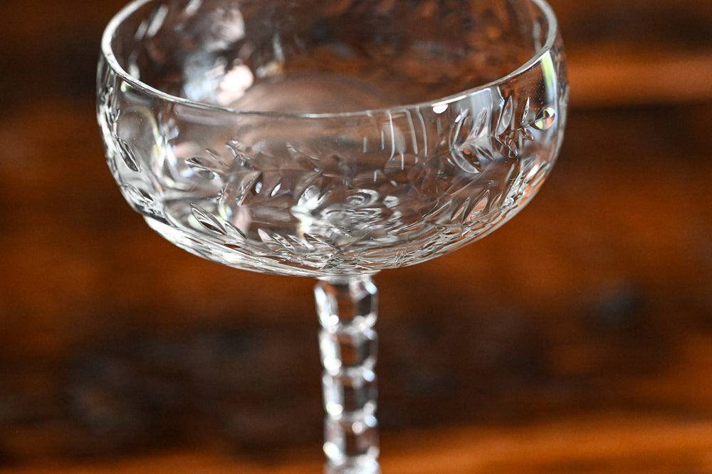 clear Baden by Rock Sharpe tall sherbet glasses