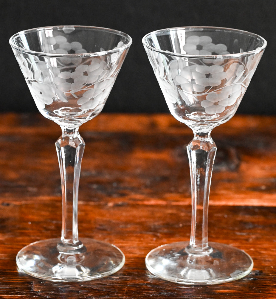 Libbey Glenmore pattern liqueur glasses