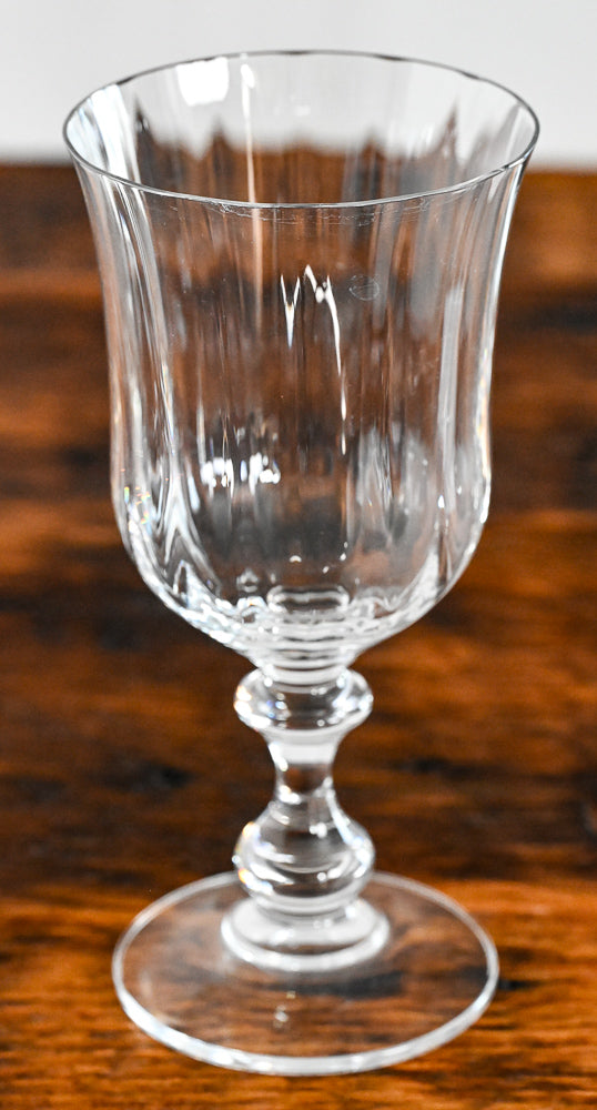 Mikasa clear curved water goblets