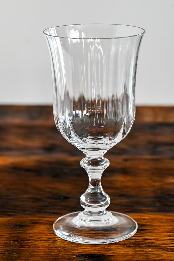 Mikasa clear curved water goblets