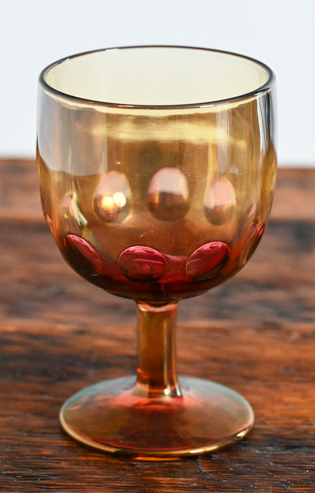 Bartlett Collins amber darkens to pink goblet