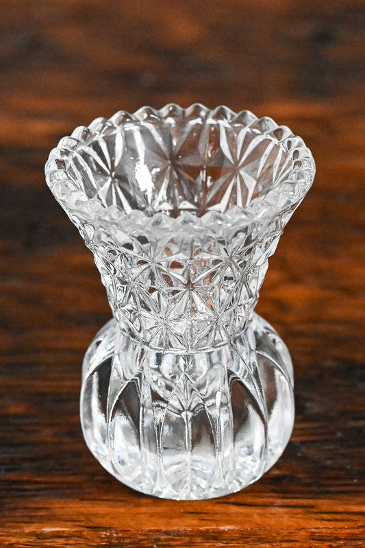 Princess House clear crystal toothpick holder or bud vase