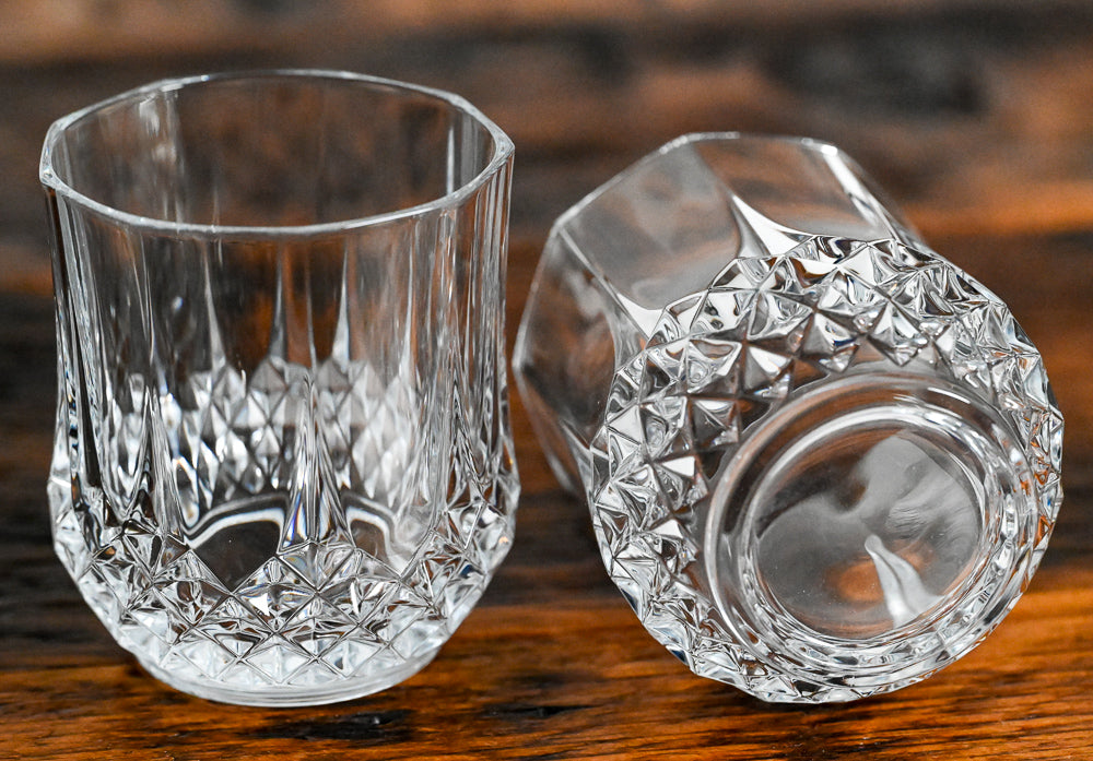 Cristal D'arques Longchamp double old fashioned glasses