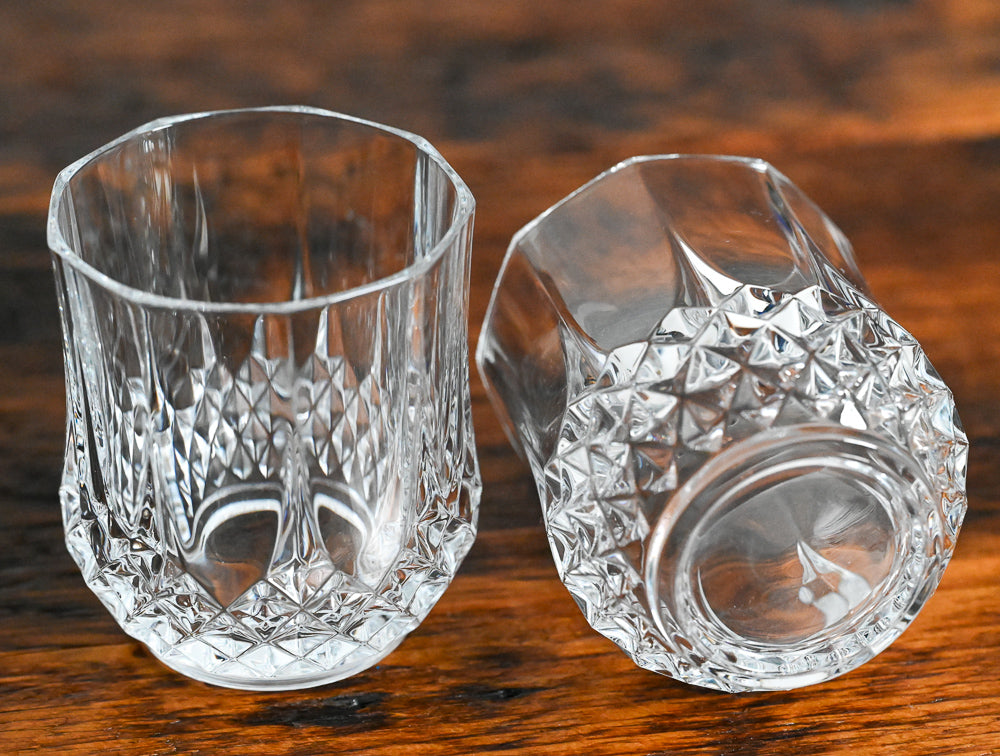 Cristal D'arques Longchamp double old fashioned glasses