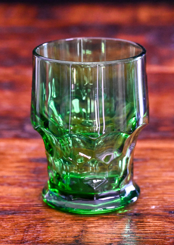 green Anchor Hocking Georgian tumblers