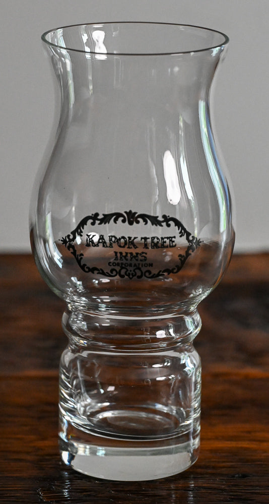 Kopak Tree Inn Logo on Hurricane Glass