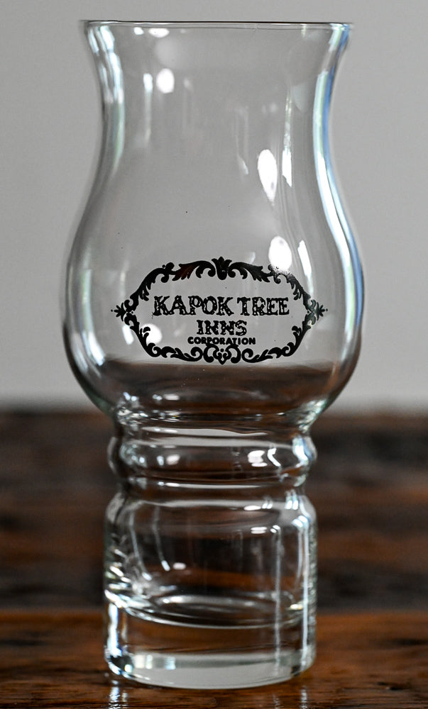 Kopak Tree Inn Logo on Hurricane Glass
