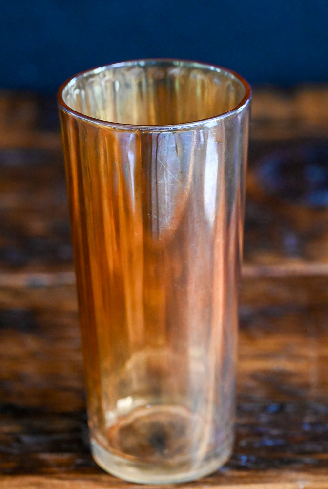 Marigold Jeannette Glass Ribbed Highball