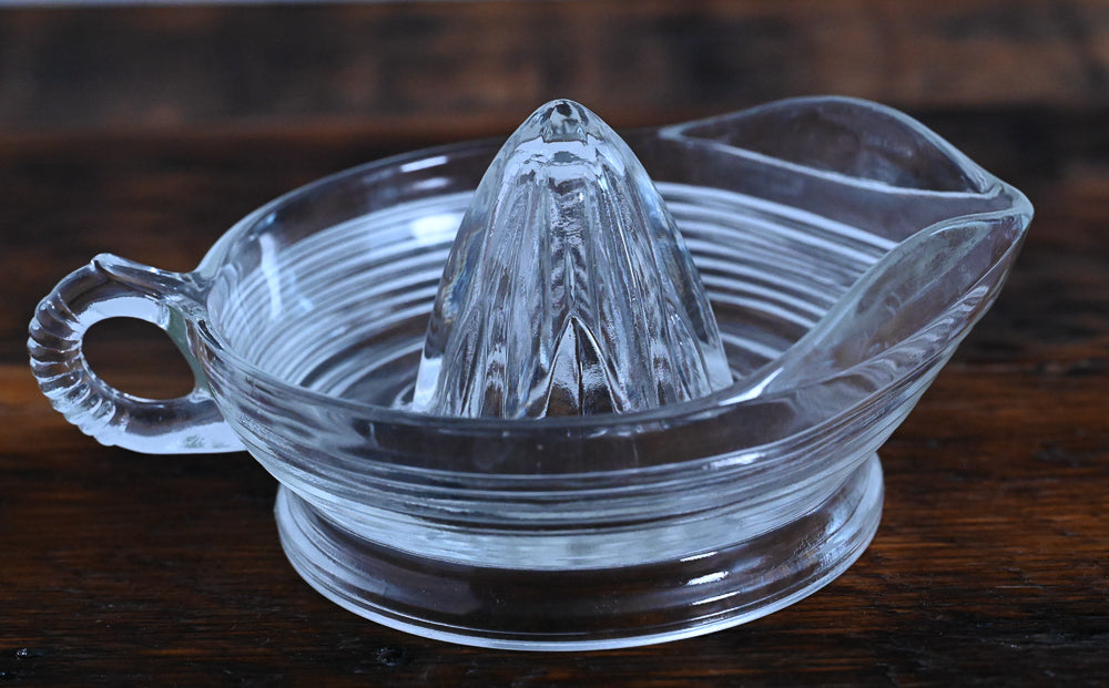 lined clear citrus reamer