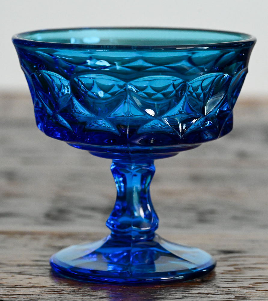 Noritake Blue Perspective Sherbet Glasses