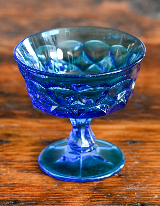Noritake Blue Perspective Sherbet Glasses