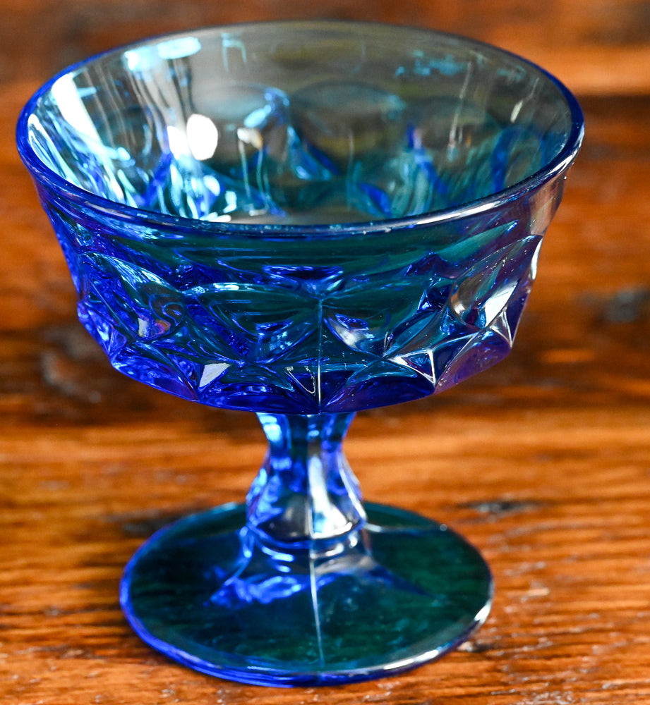 Noritake Blue Perspective Sherbet Glasses