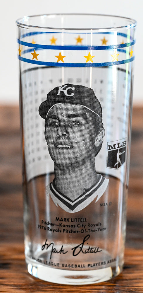 Mark Littell KC Royals Libbey highball glass