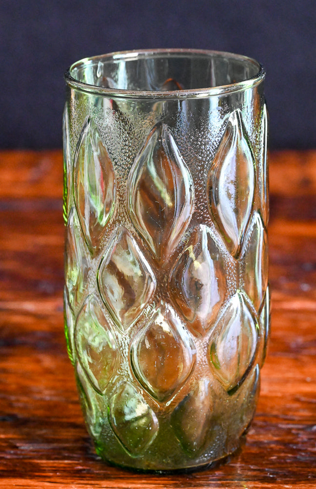 green Anchor Hocking Madrid tumblers