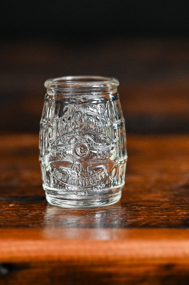clear Jim Beam Barrel shotglasses