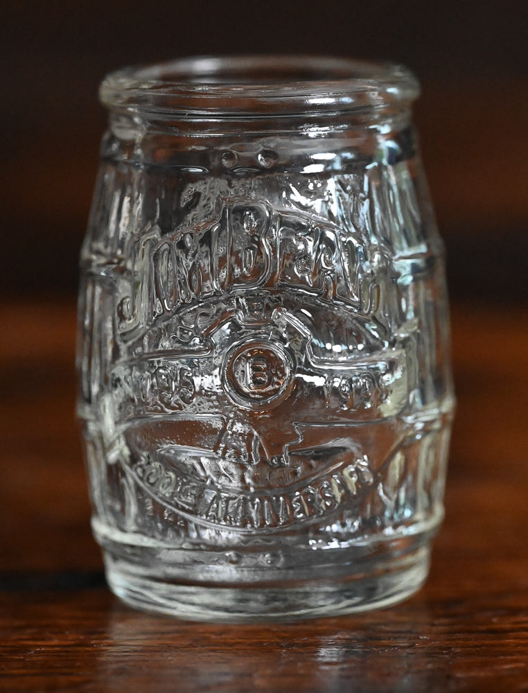 clear Jim Beam Barrel shotglasses