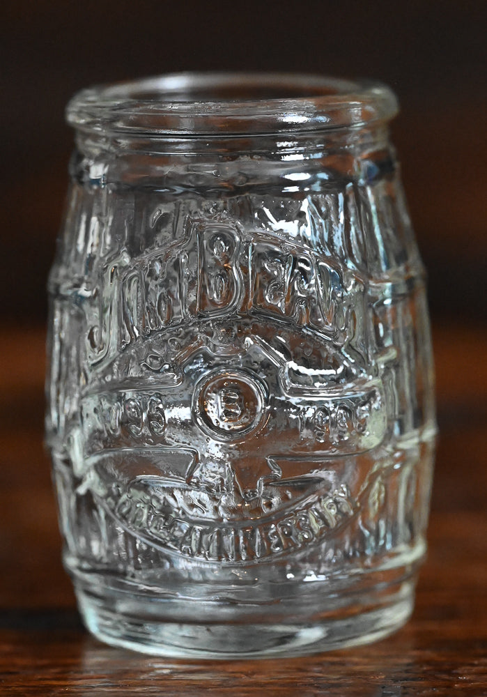 clear Jim Beam Barrel shotglasses