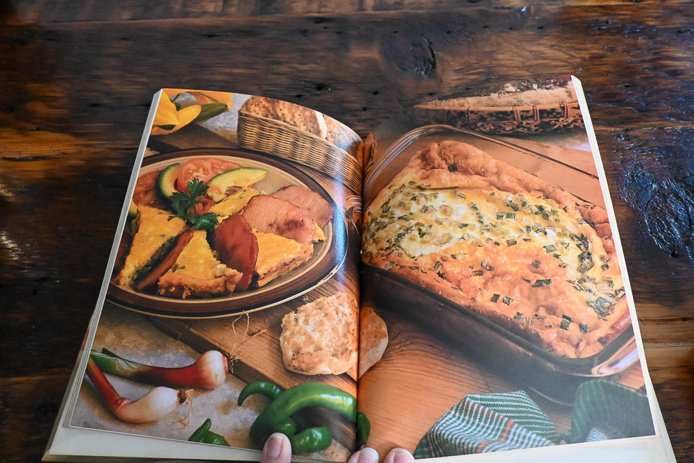 colored picture inside weekend breakfast cookbook