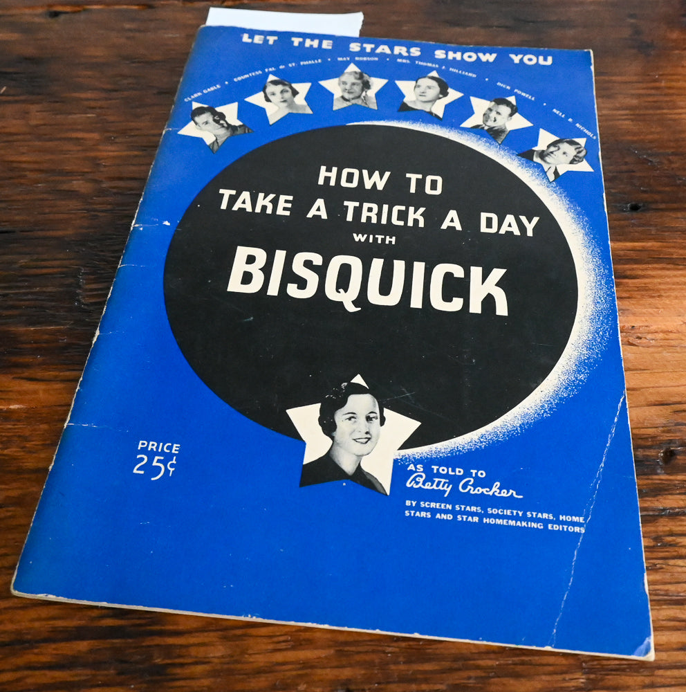 blue cover of Bisquick cookbook