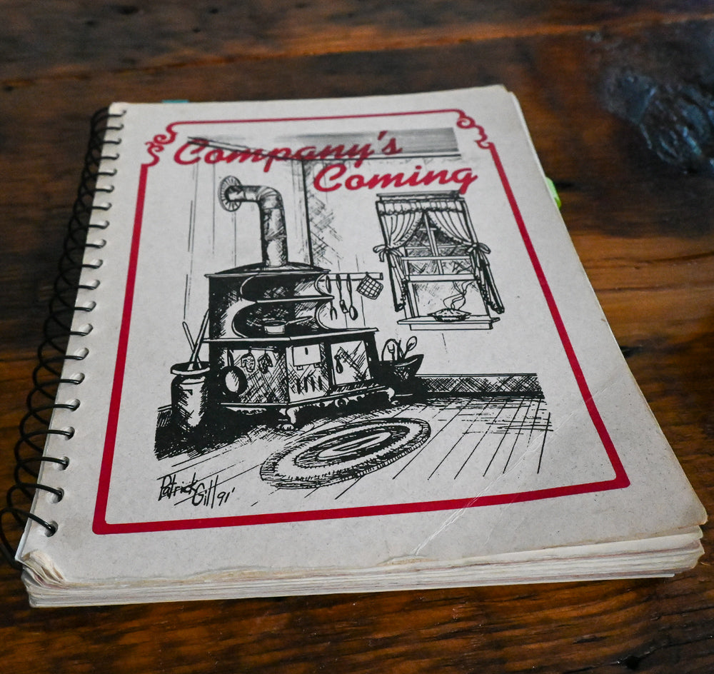 Company's Coming cookbook with old time stove photo