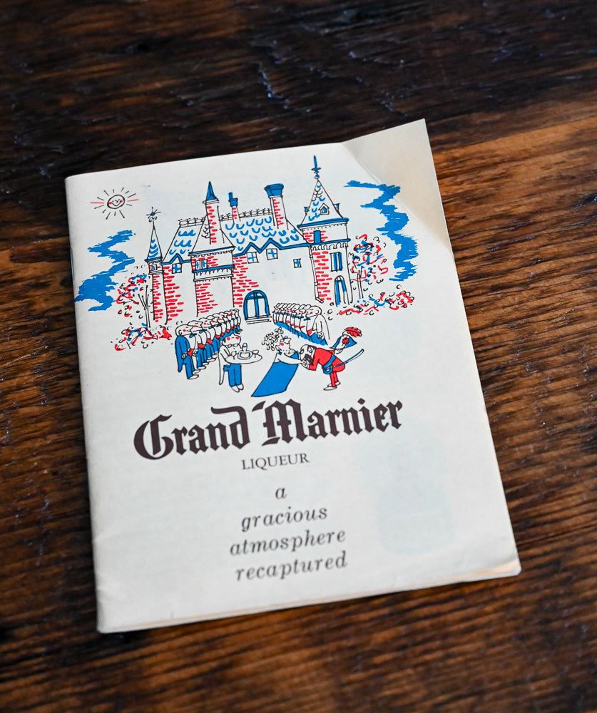 Grand Marnier Liqueur recipe booklet, castle on front
