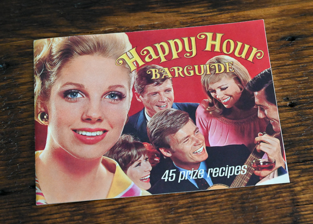 men and women on cover of Southern Comfort Happy Hour Barguide booklet