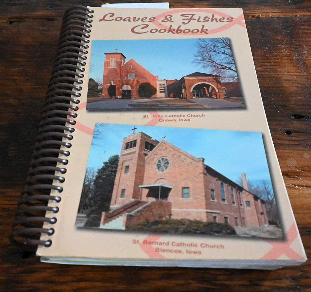 Loaves and FishesCover of church cookbook from Onawa, Iowa