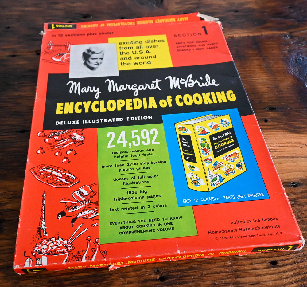 red cover of Encyclopedia of Cooking