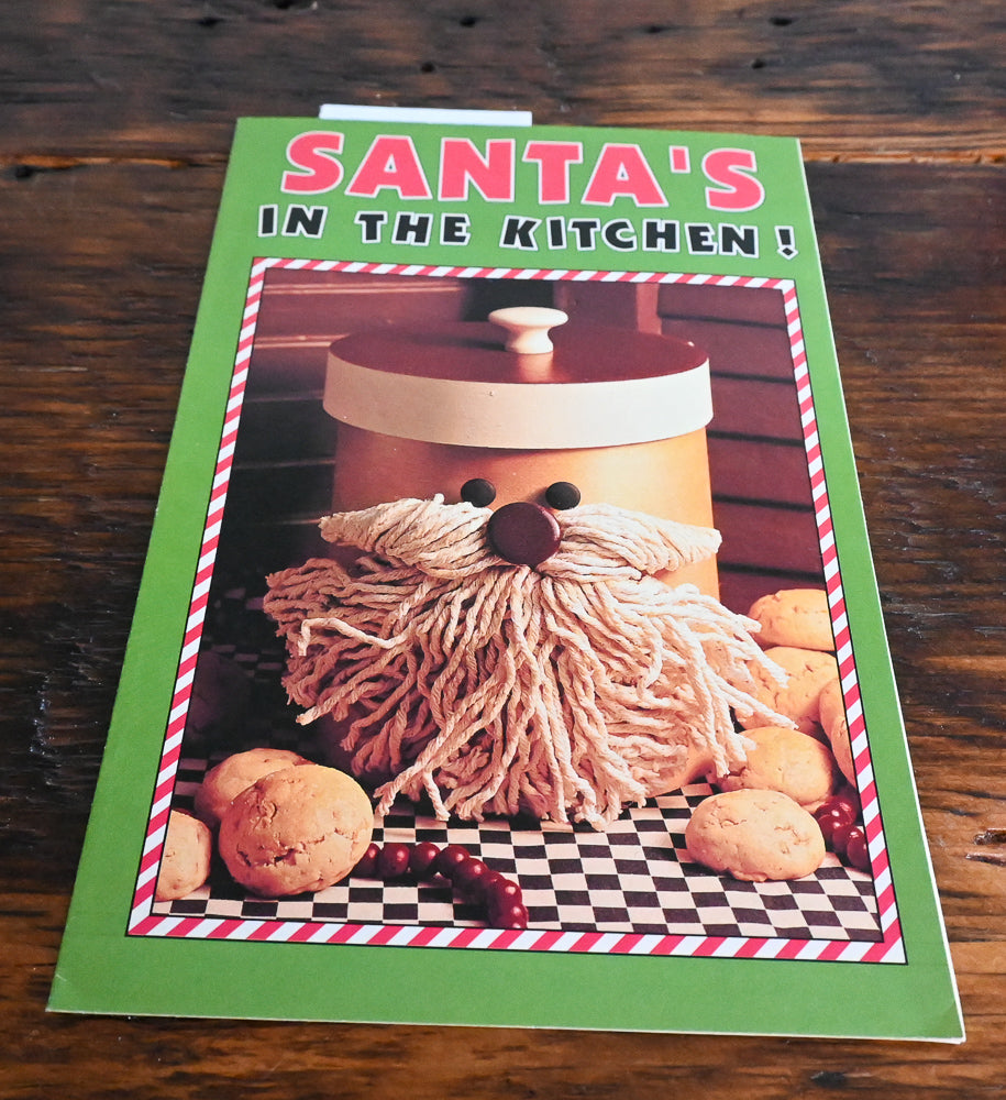 Santa on cover of Santa's in the Kitchen cook booklet