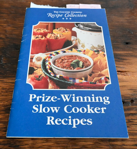 blue cover of Country Cooking Recipe Collection Cookbook