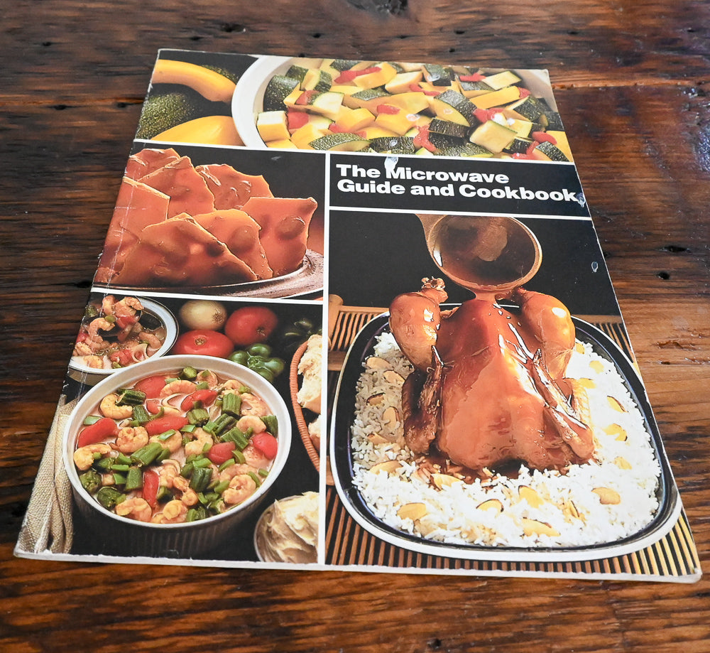 food pictures on cover of Microwave Guide and cookbook